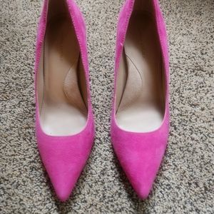 Banana Republic Pink Suede Heels Size 7
